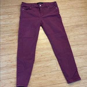 Liverpool Maroon Skinny Jeans